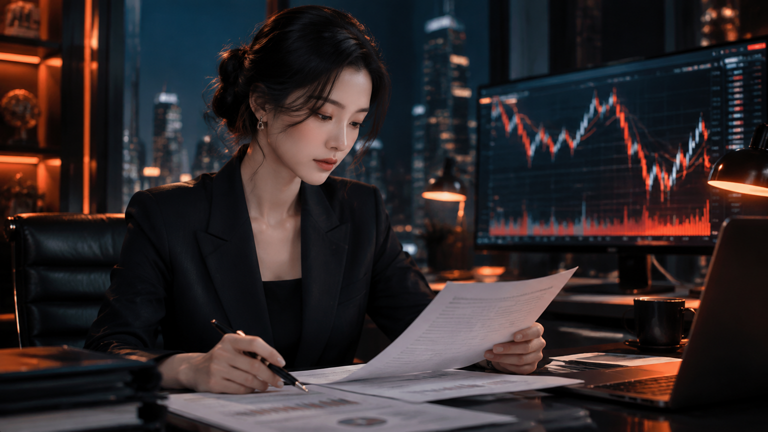 冷静审阅风险资料，身后是剧烈波动的行情——多数人想的是怎么赚