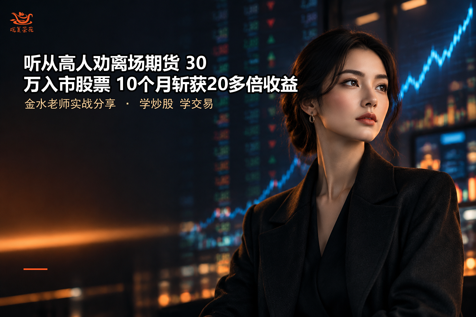 听从高人劝离场期货，30 万入市股票，10个月斩获20多倍收益